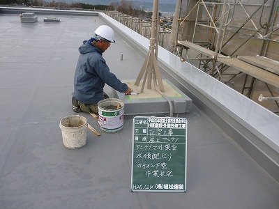 アンテナマスト水平取り